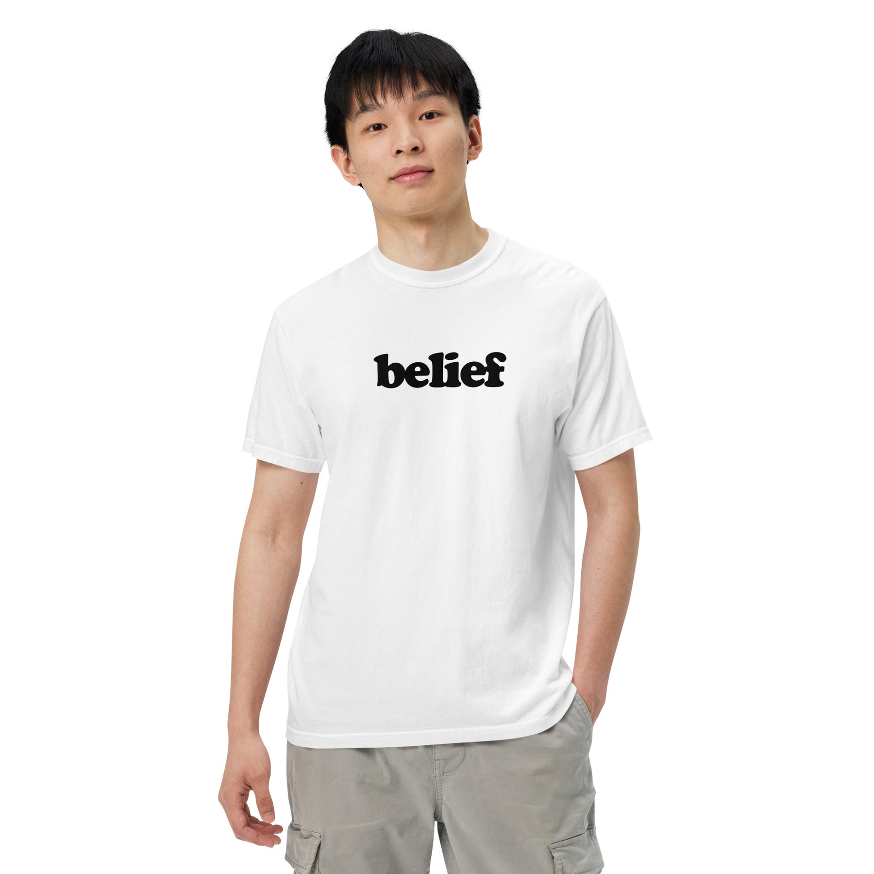 Belief Tee | White & Black