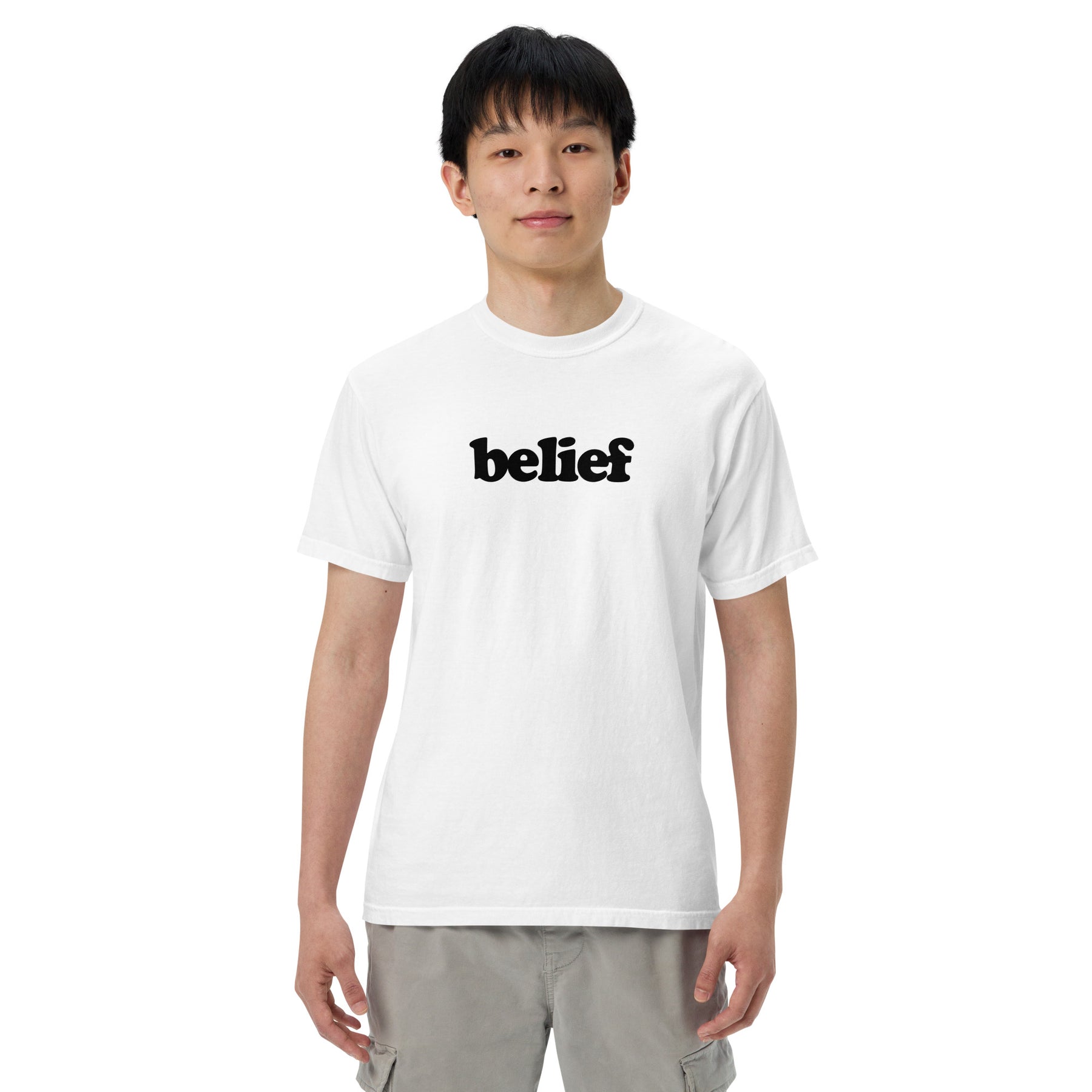 Belief Tee | White & Black