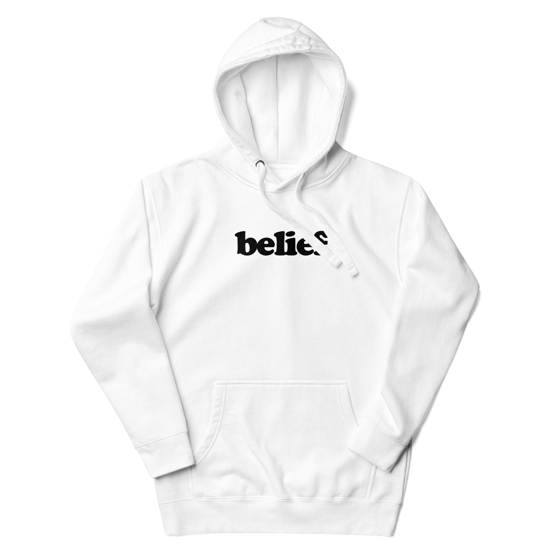 Belief | White & Black Hoodie